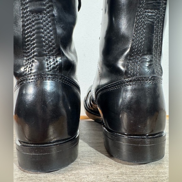 Corcoran Men’s Black Leather Size 9 E Paratrooper Jump Boots 1500 Made in USA - Picture 11 of 16